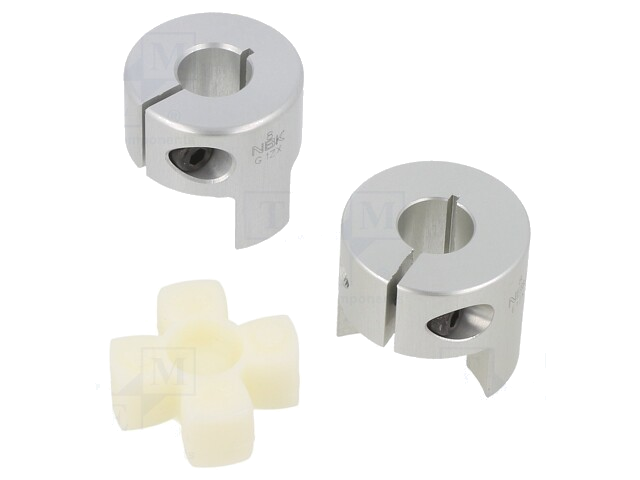 Koppeling; Ø: 20mm; Ø1: 8mm; Ø2: 8mm; aluminium Koppeling; Ø: 20mm; Ø1: 8mm; Ø2: 8mm; aluminium